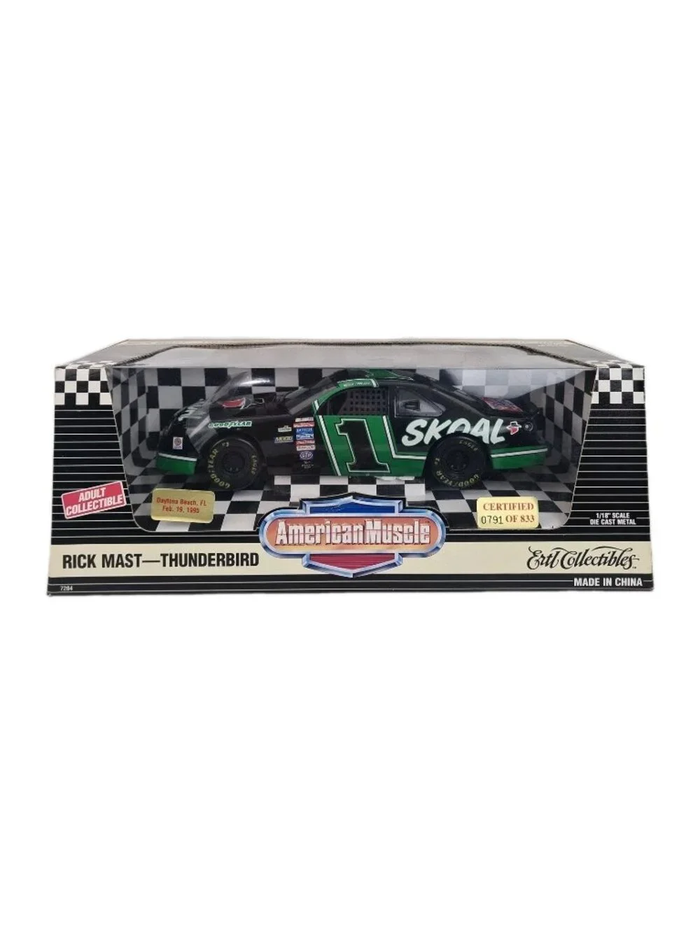 ERTL American Muscle Nascar Car Skoal Bandit #1 Rick Mast 1:18 DieCast D71